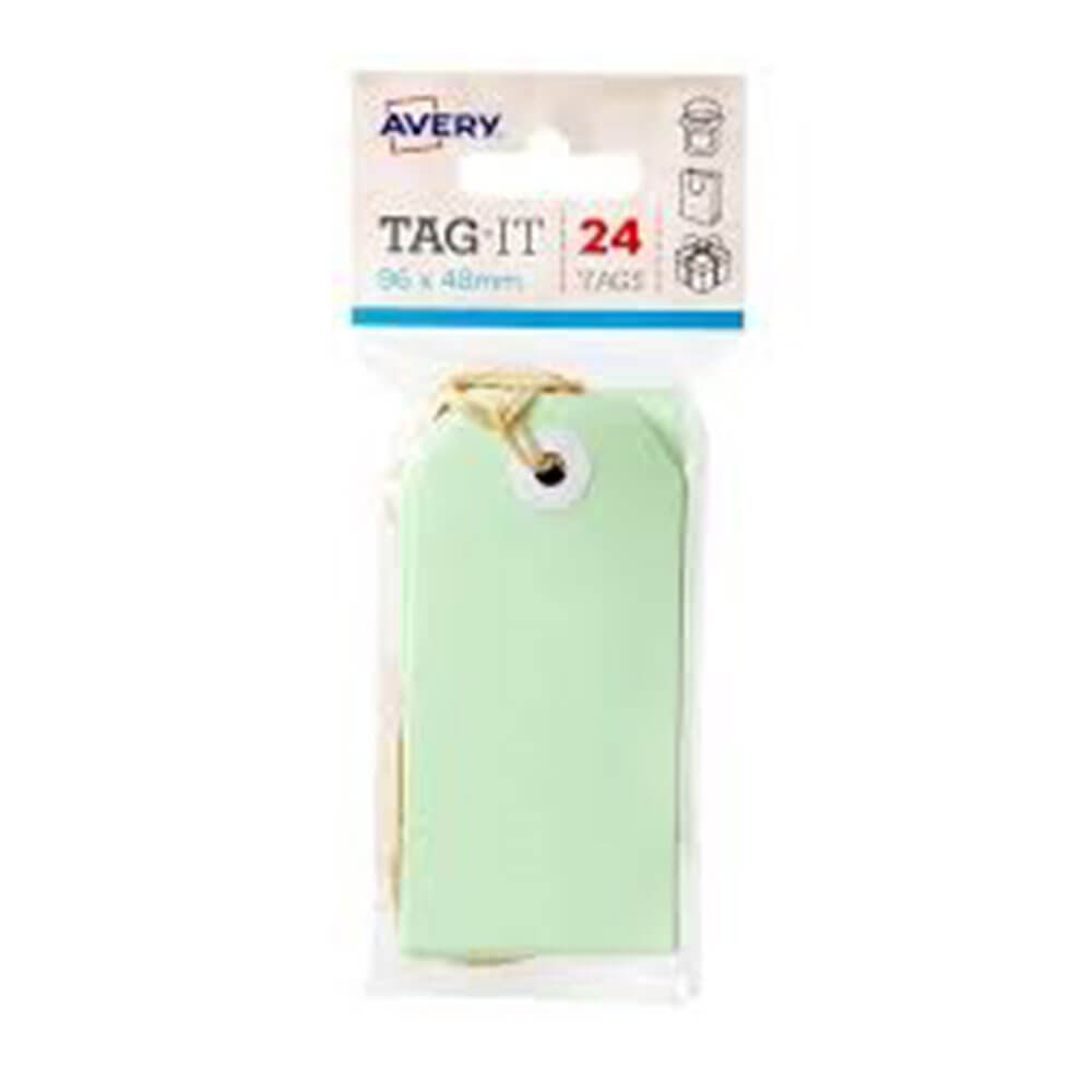 Avery -tags met string 24pk (96x48mm)