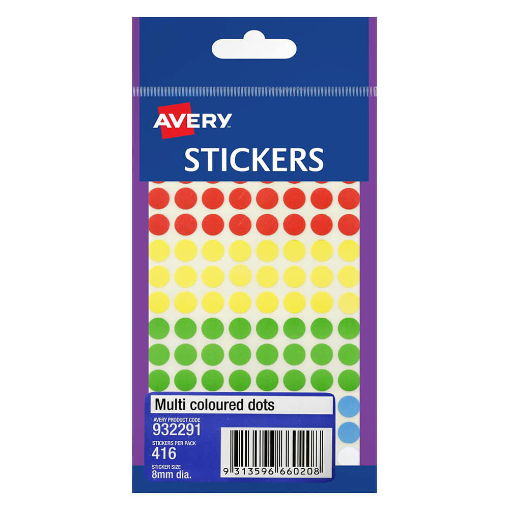 Étiquette Avery F / P Dot 8 mm (pack de 10)