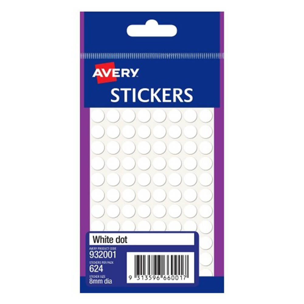 Avery f/p dot label 8 mm (pakket van 10)