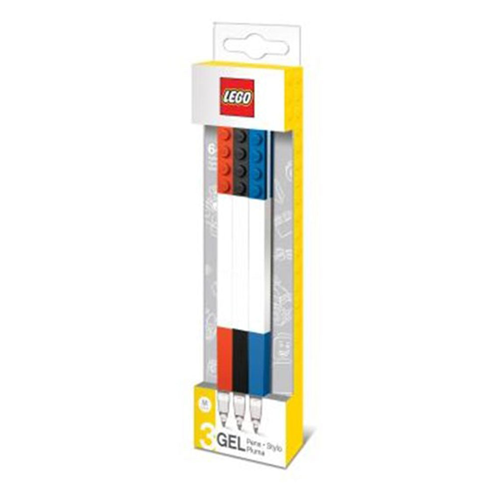 Penna gel Lego con mattoni costruibili (bianco)