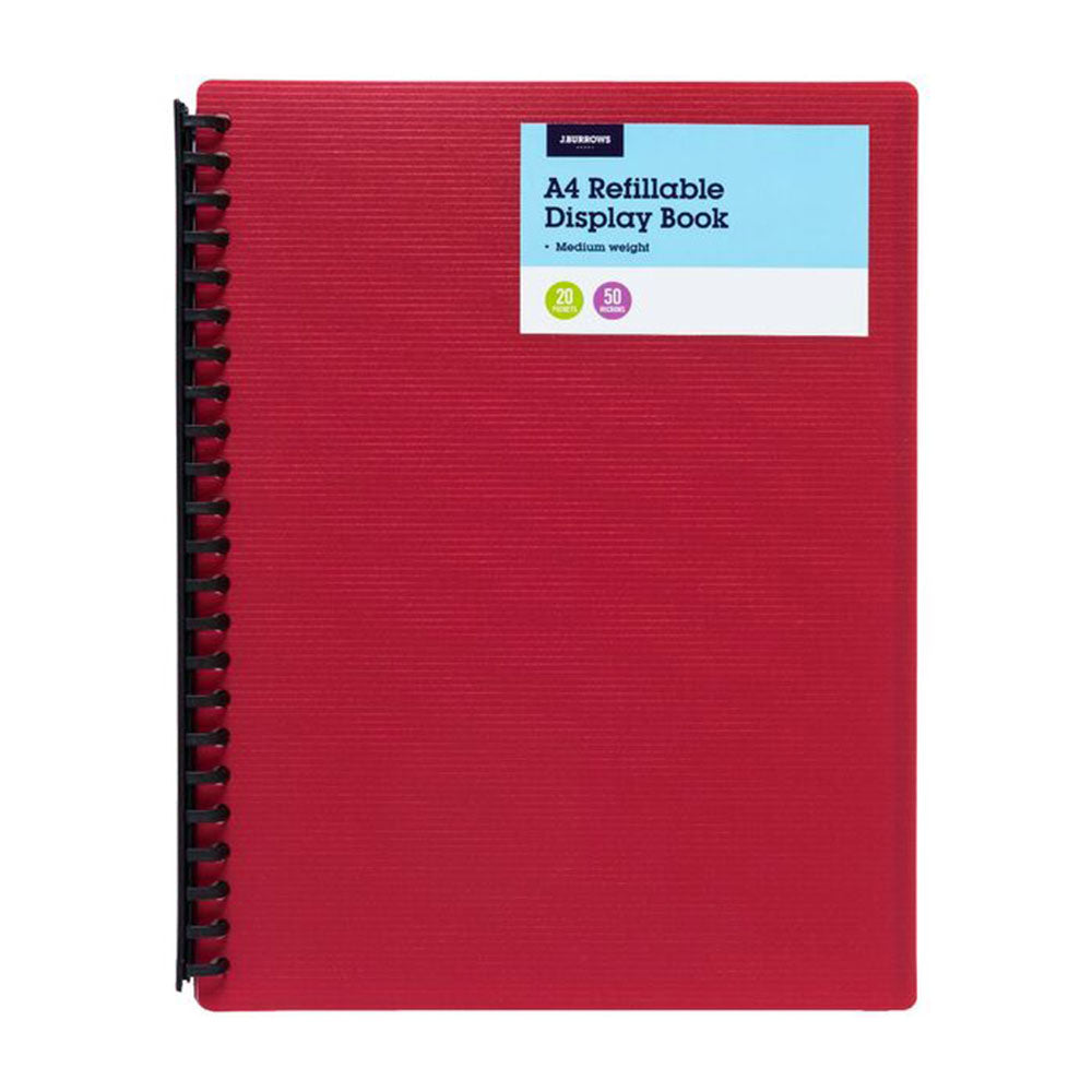 Tudor A4 Matte 20 Pocket Refillable Display Book