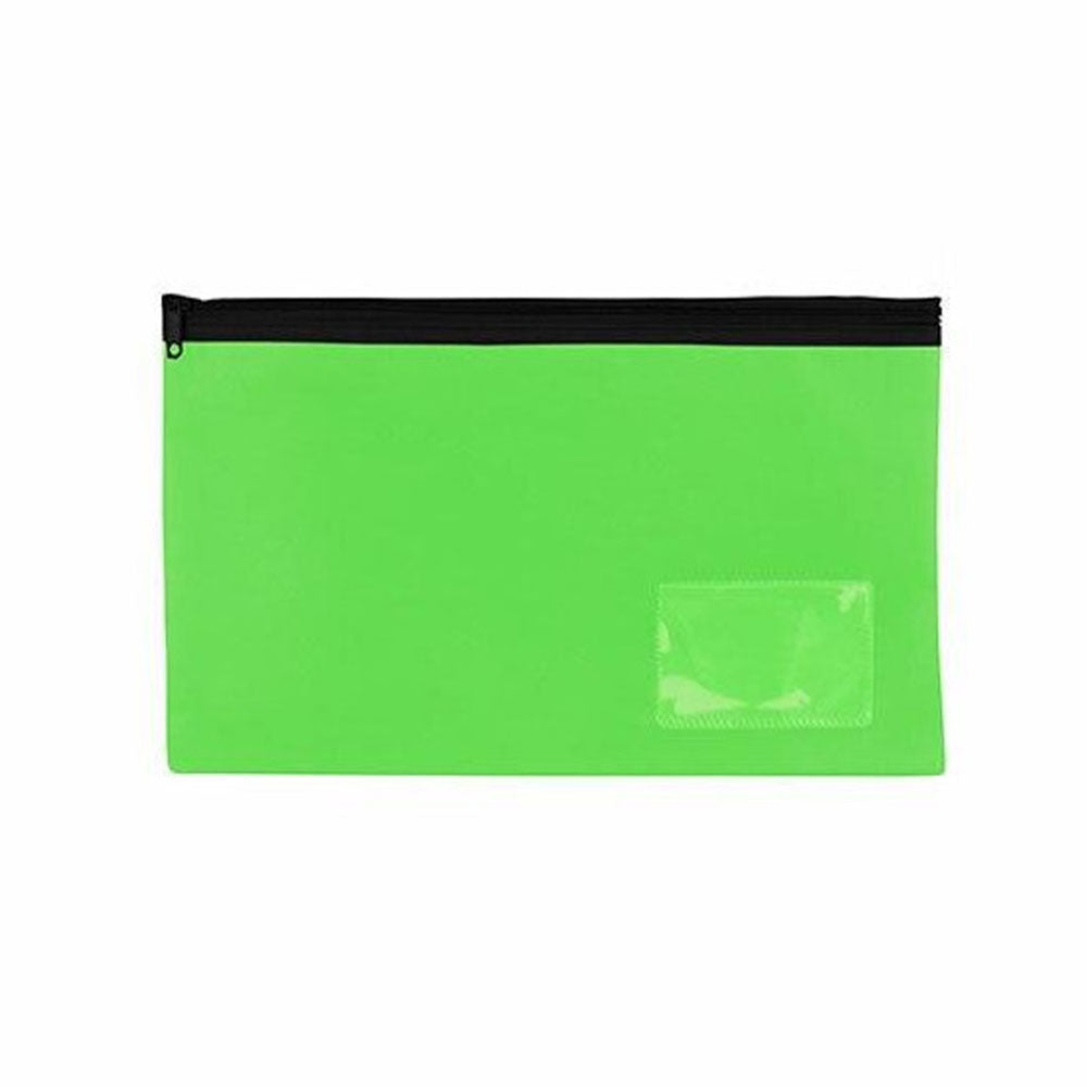 Cecil Bright Bright Pencil Case con 1 zip (verde lime)