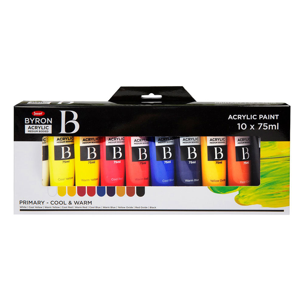 Jasart Byron Acrylic Paint Set 75mL (Pack of 10)