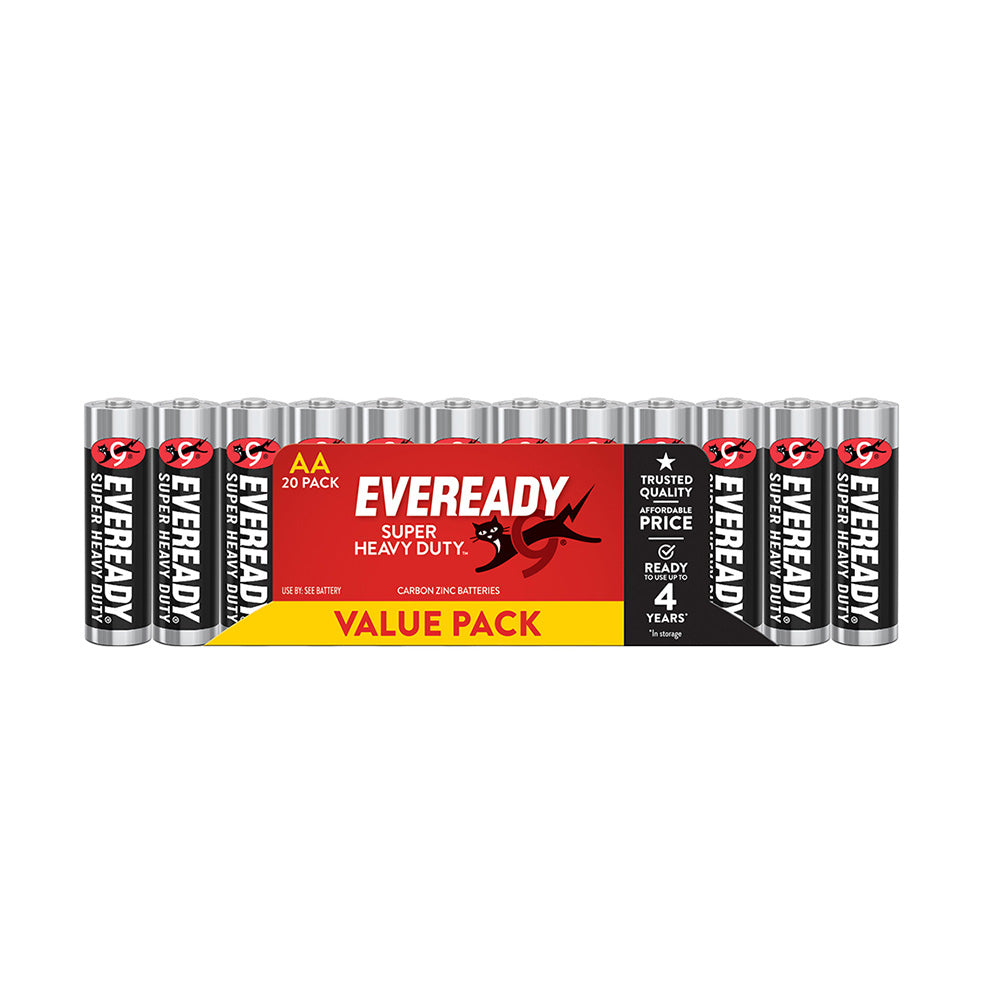 Eveready Super Heavy Duty Battery 20 stcs (zwart)