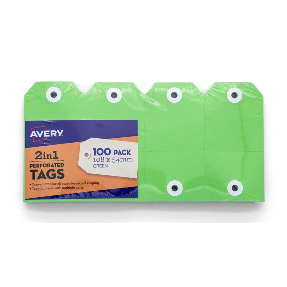 Avery 2-in-1 Tag Kraft (opakowanie 100)