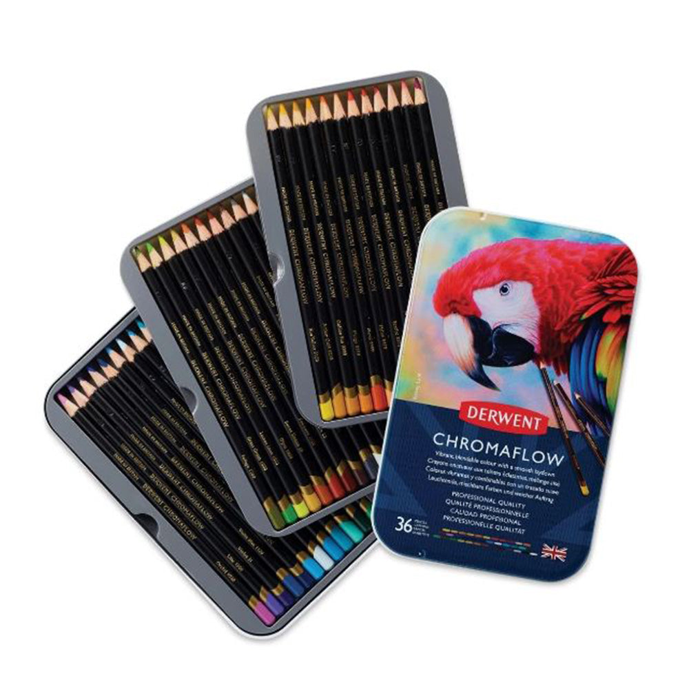 Derwent Academy ChromaFlow Pencils in Tin