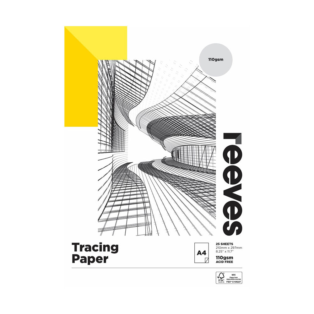 Reeves 110GSM Mix Credit Tracing Paper (25 Sheets)