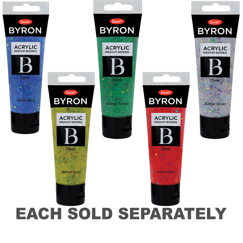 Jasart Byron Glitter Acrylic Paint 75mL