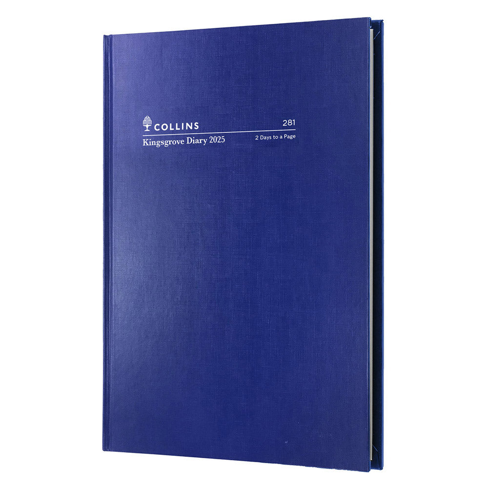 Collins Kingsgrove A5 2-Days to Page 2025 Diary (Blue)