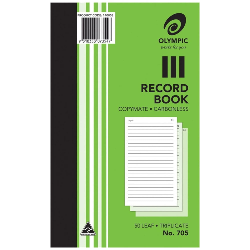 Olympic 705 Triplicate Carbonless Record Book