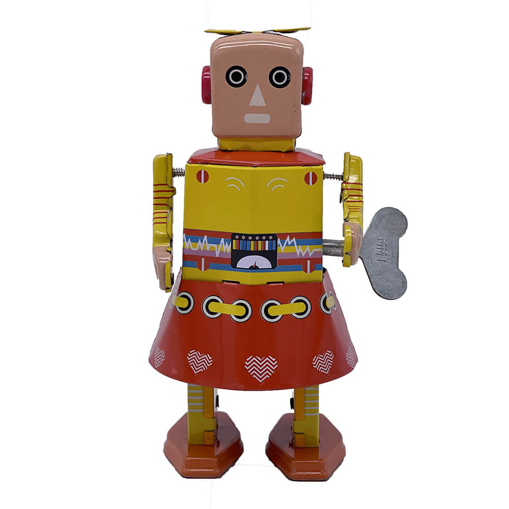 Sr. e Sra. Tin Robot Toy 15cm