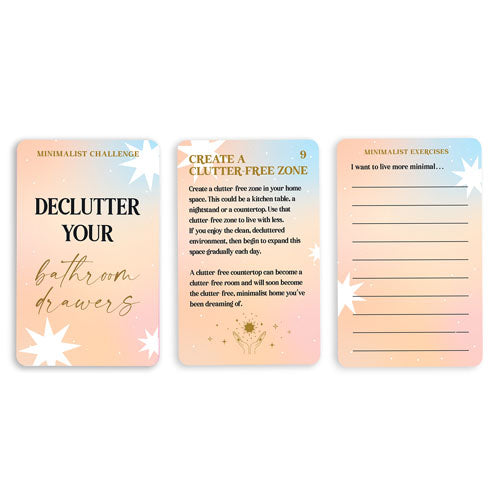 Own Less & Live More Minimalist Cards