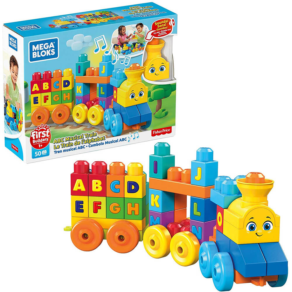 Mega Bloks ABC Learning Train Toy