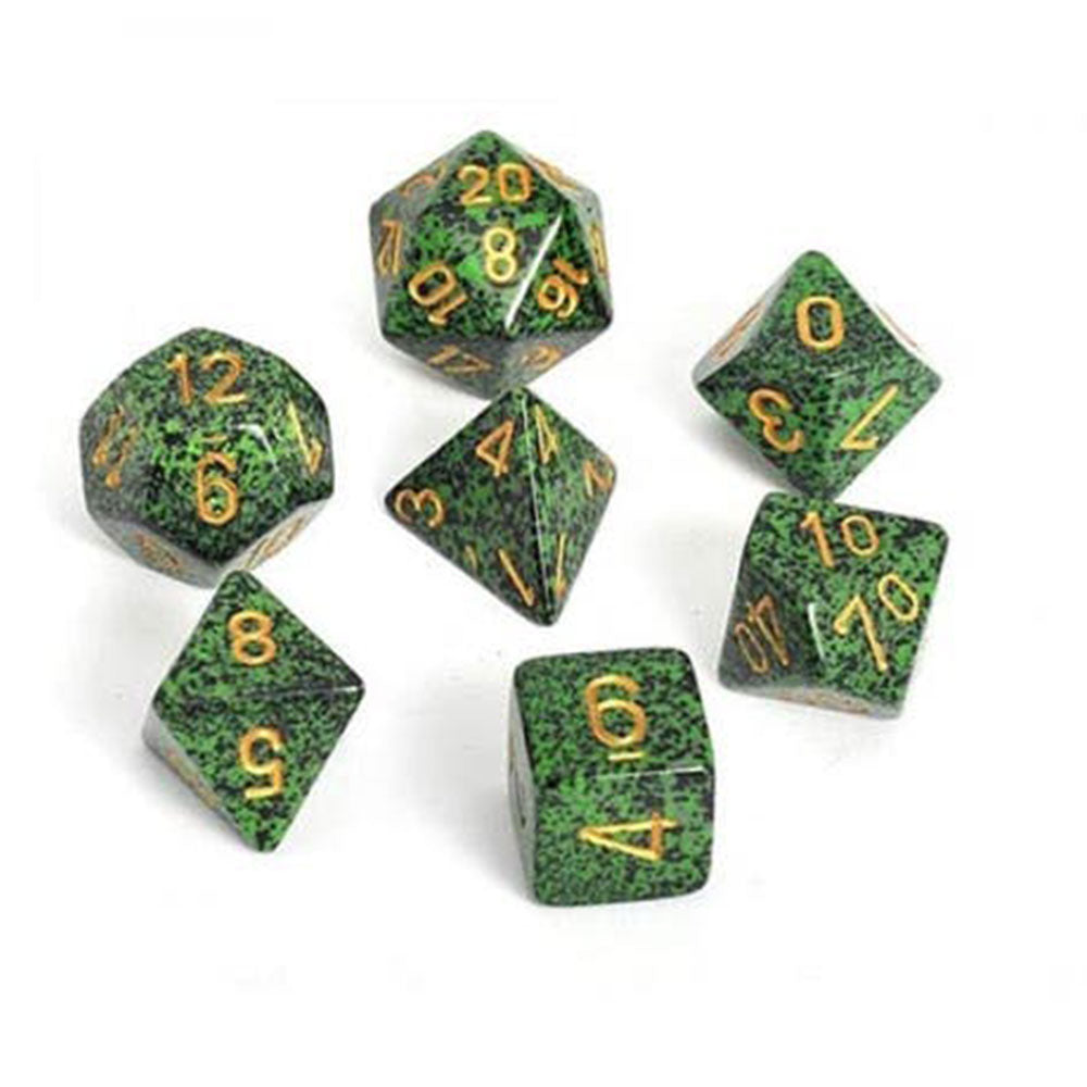 Gesprenkeltes Chessex Polyedrisches 7-Würfel-Set