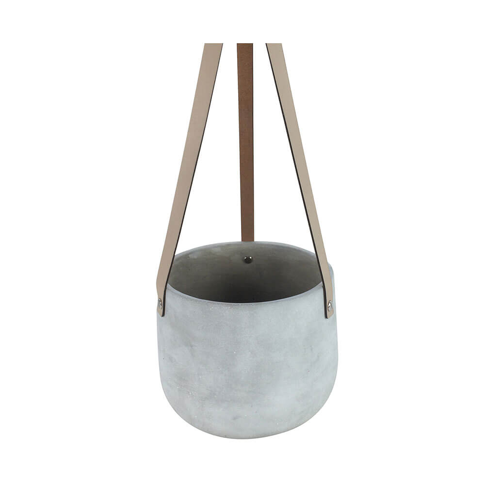 Lily Concrete Pote com tiras Pu Tan