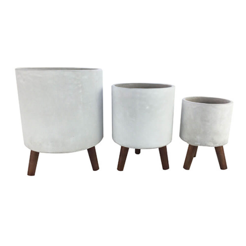 Aster Contrete Planters Set van 3 (25x25x32cm)