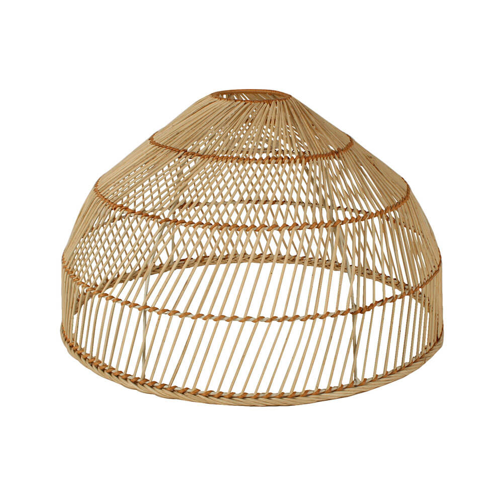 Elisa Rattan Lamp Shade Metal Frame