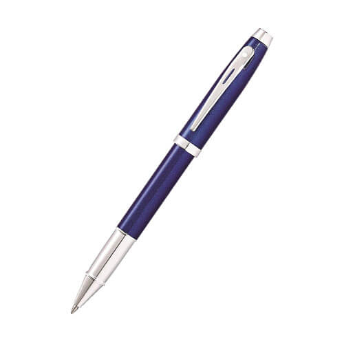 100 Blue Lacquer/Chrome Plated Pen