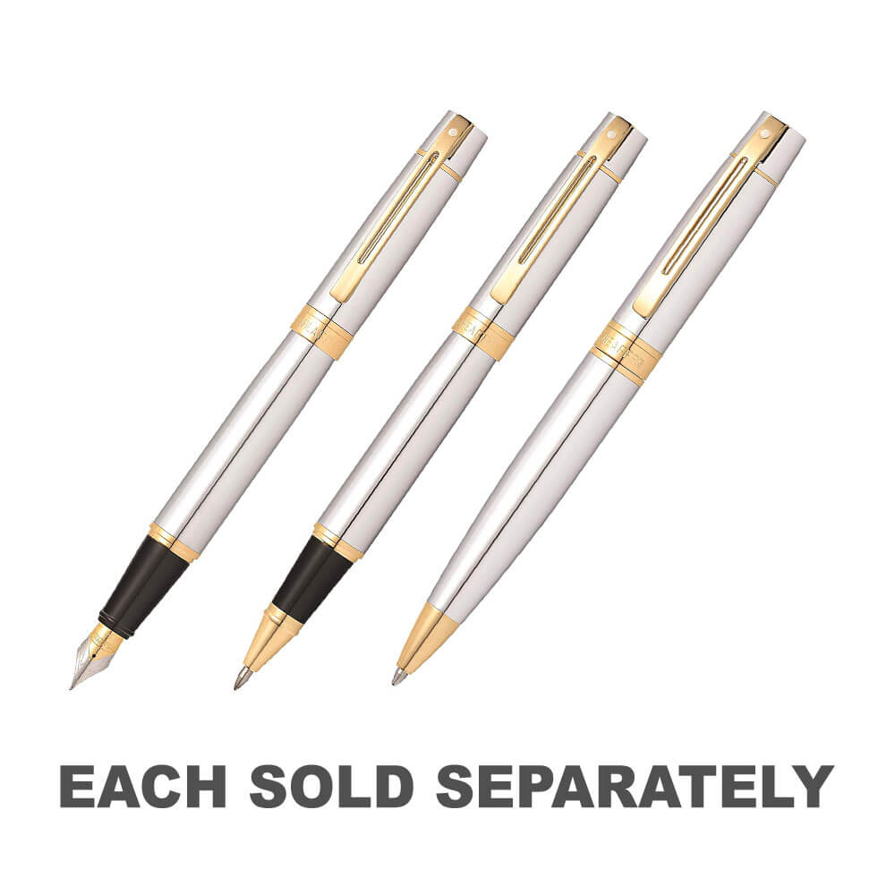 300 Chrome/Gold Trim Pen