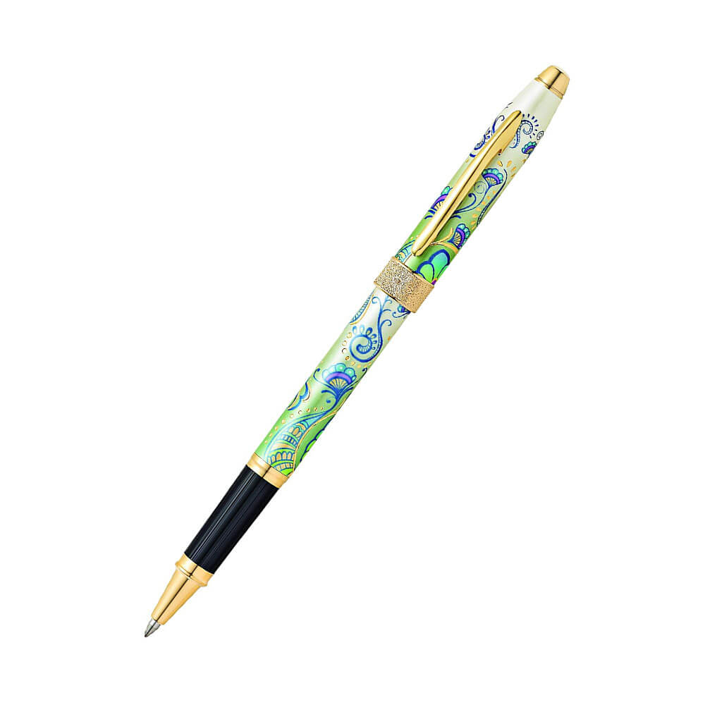 Botanica Green Daylily 23ct Gold Ploated Pen