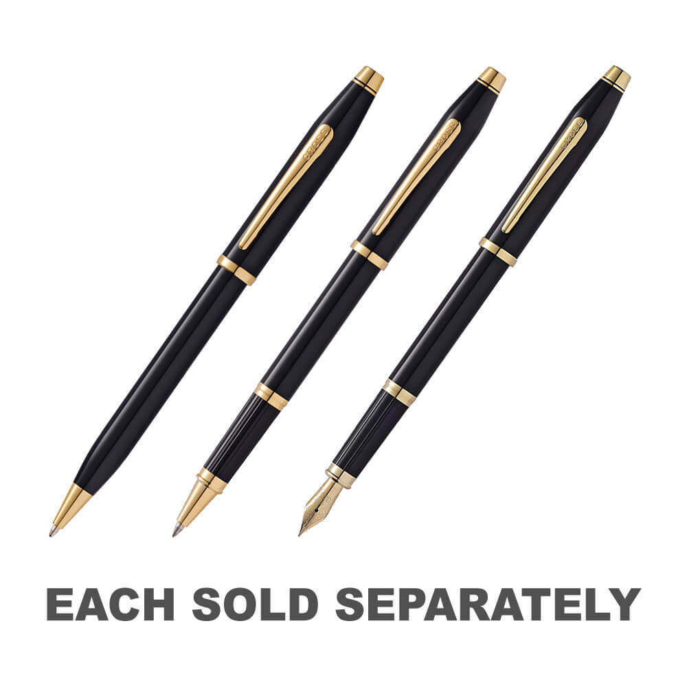 Century II Black Lacquer 23CT Pen