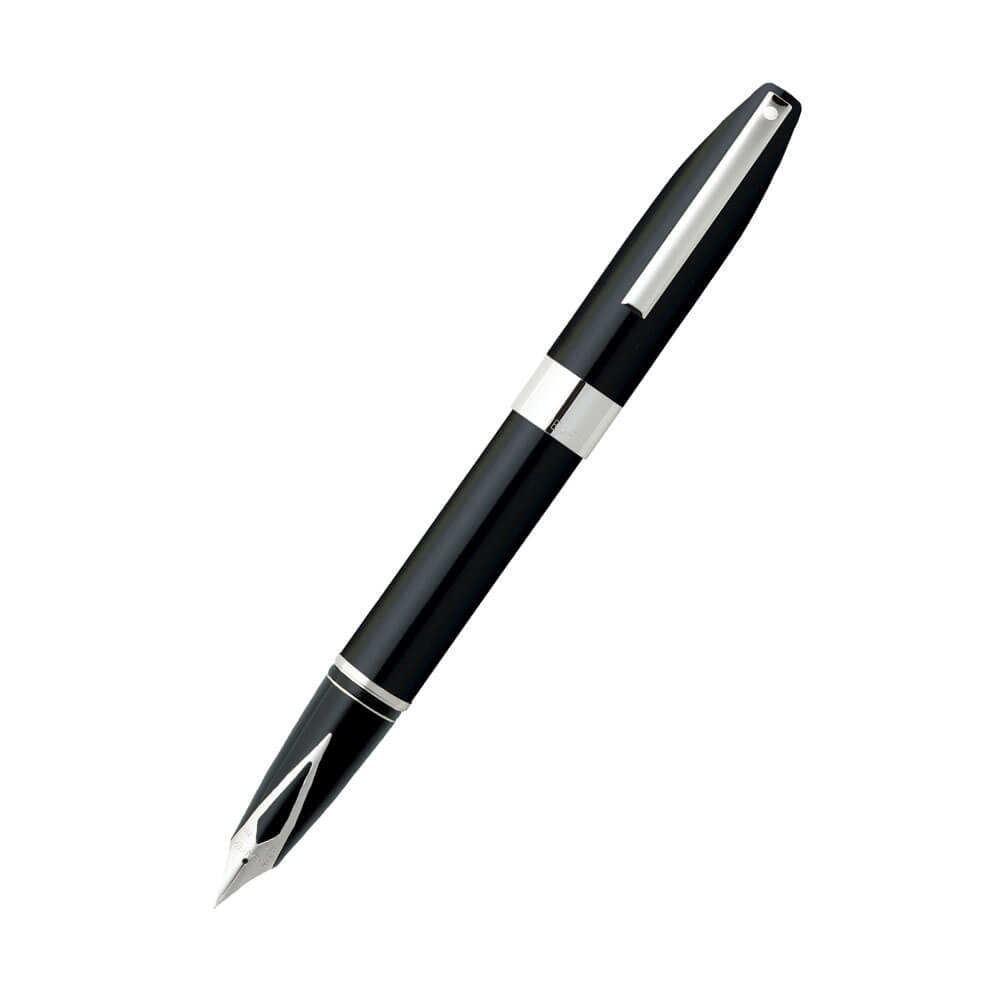 Legacy Black Lacquer/Palladium Plated Medium Fountain Pen