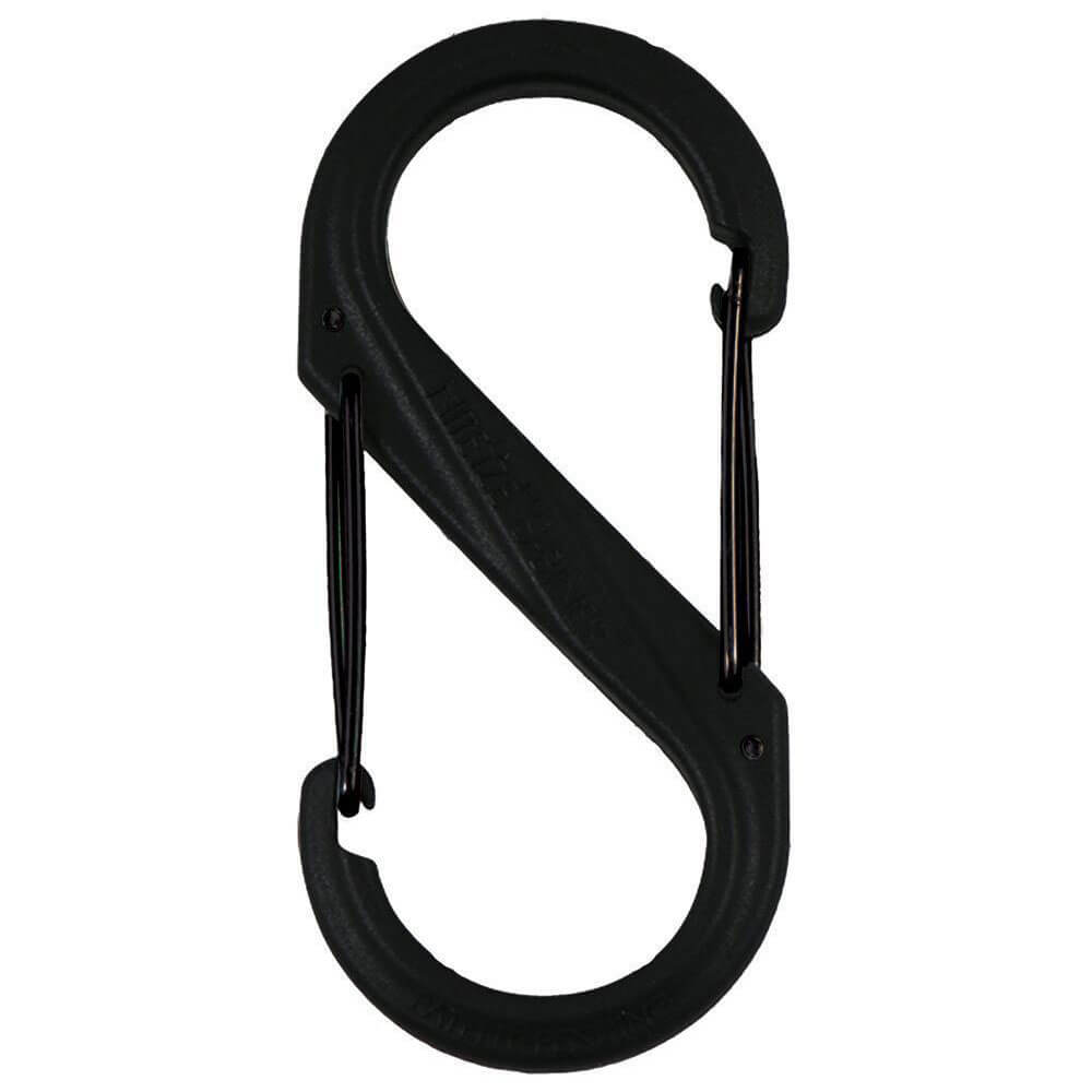 S-Biner Plastic Double Gated Carabiner #8 (Black)