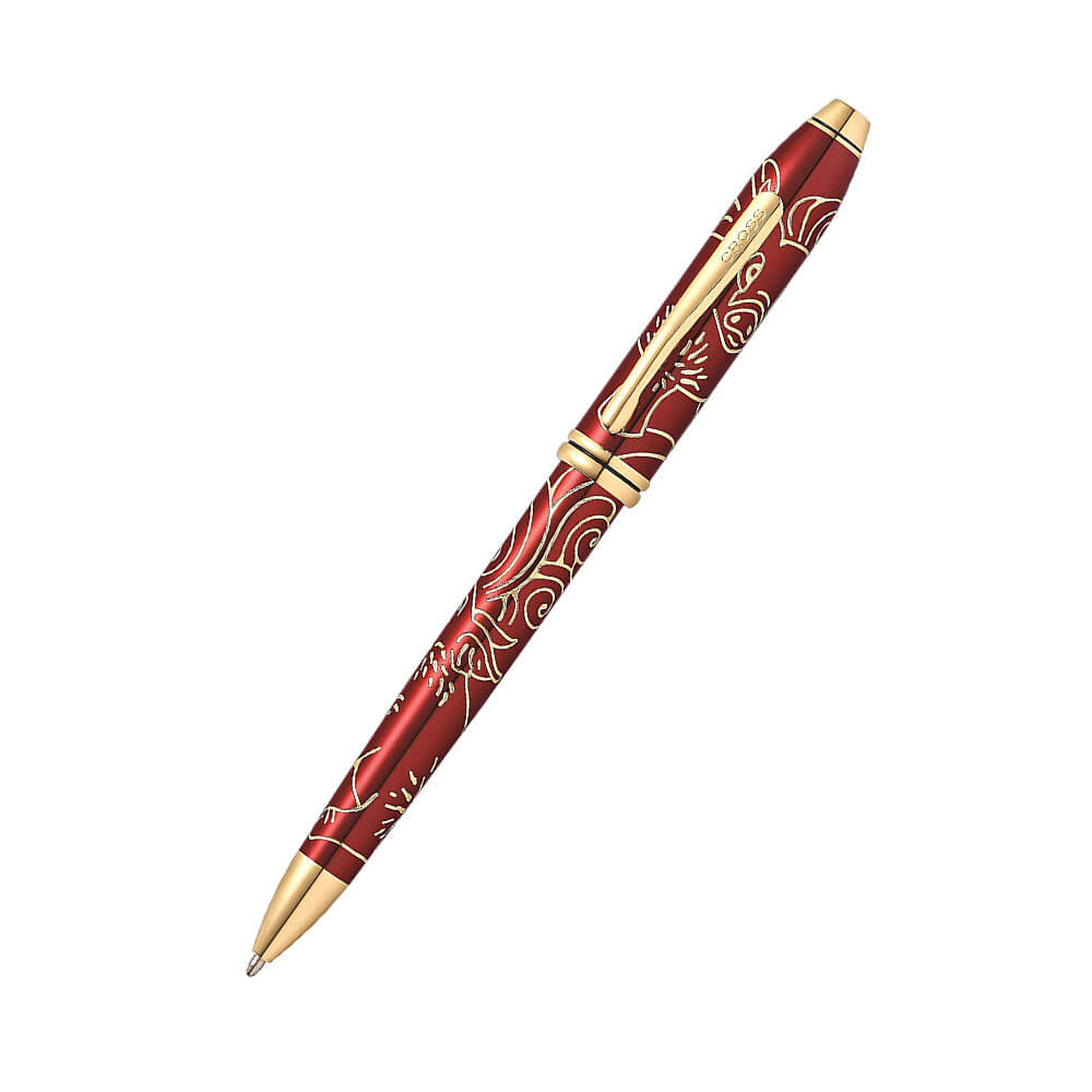 Townsend rok świni 23CT Gold Red Lac Pen