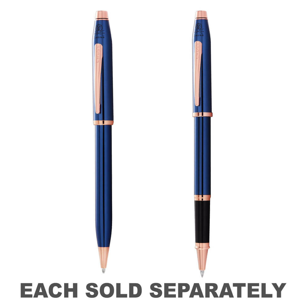 Century ll Translucent Blue & Rose Gold Pen