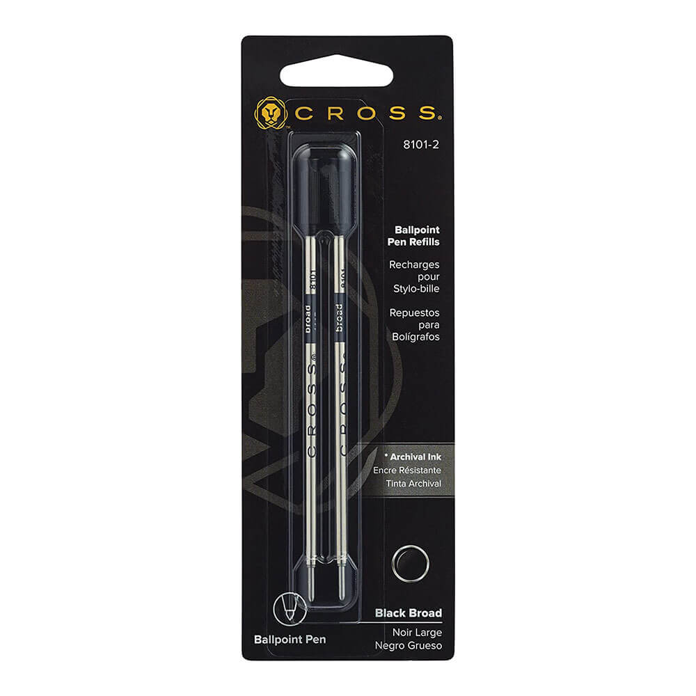 Cross Broad Ballpoint Pen Refill (pakke med 2)