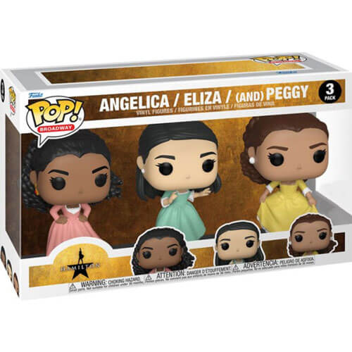 Hamilton Schuyler Sisters US Exclusive Pop! Vinyl 3-Pack