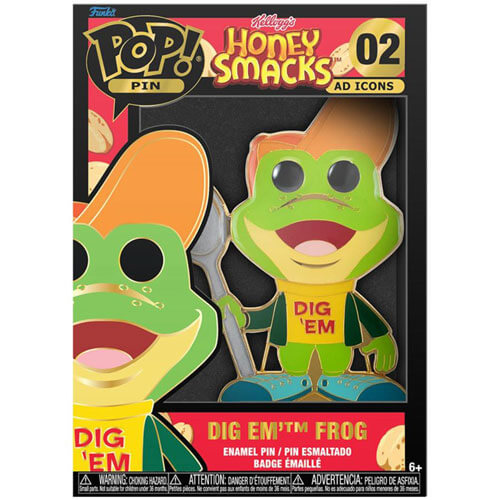 Honey Smacks Dig 'Em Frog 4" Pop! Enamel Pin