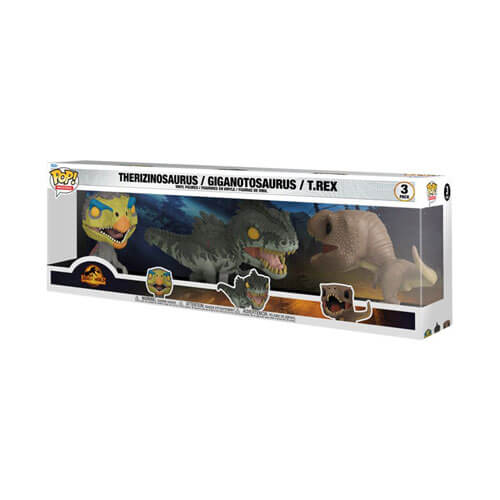 Jurassic World 3 Dominion Dinosaurs US Exclusive Pop! 3Pack