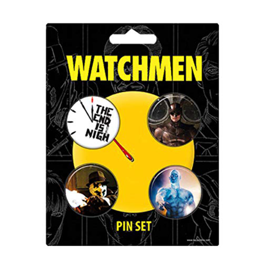  Watchmen-Pin-Set, 4 Stück