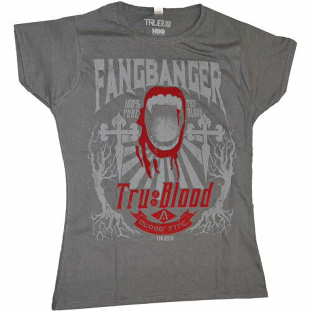 True Blood Fangbanger feminino camiseta feminina