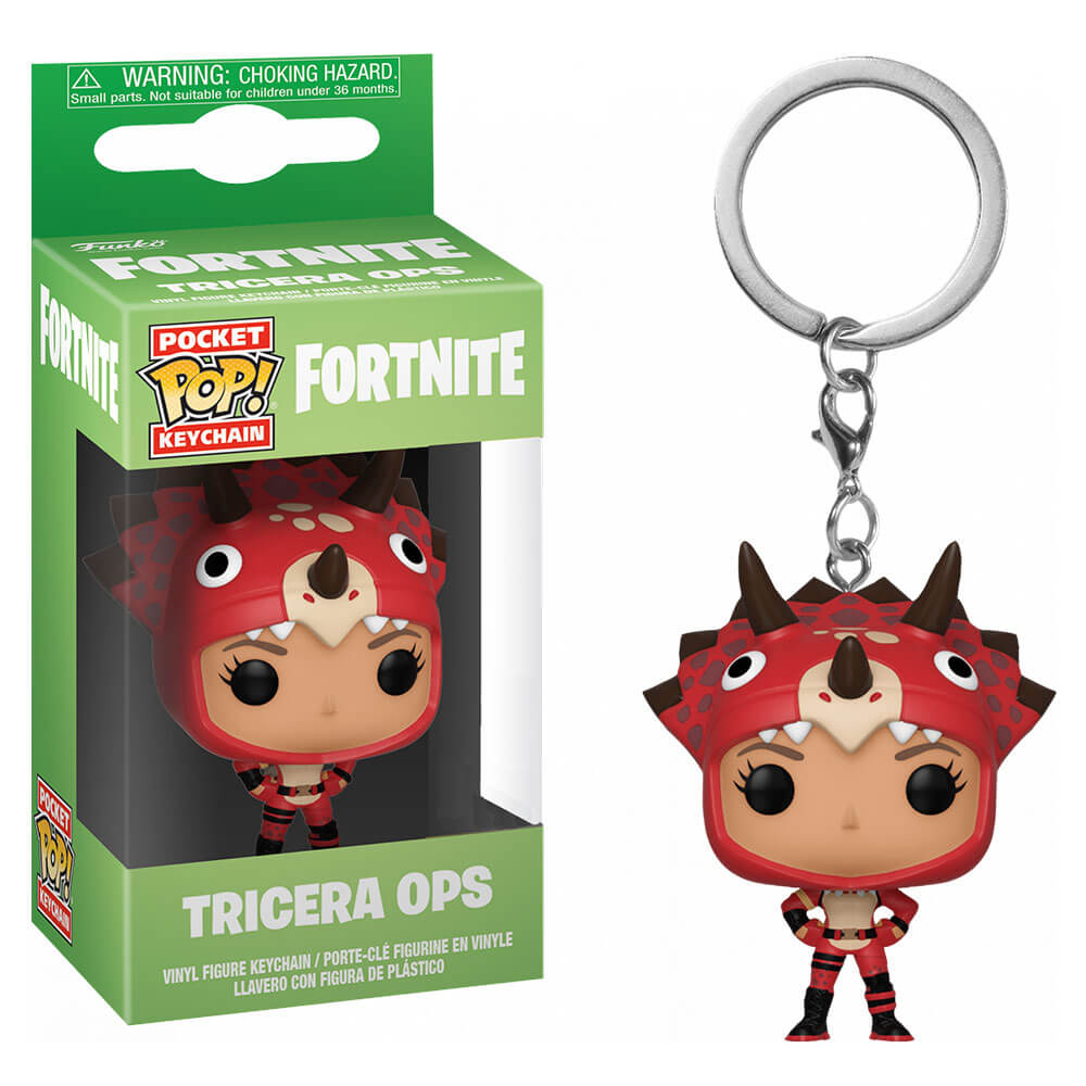 Fortnite Tricera Ops Pocket Pop! Keychain