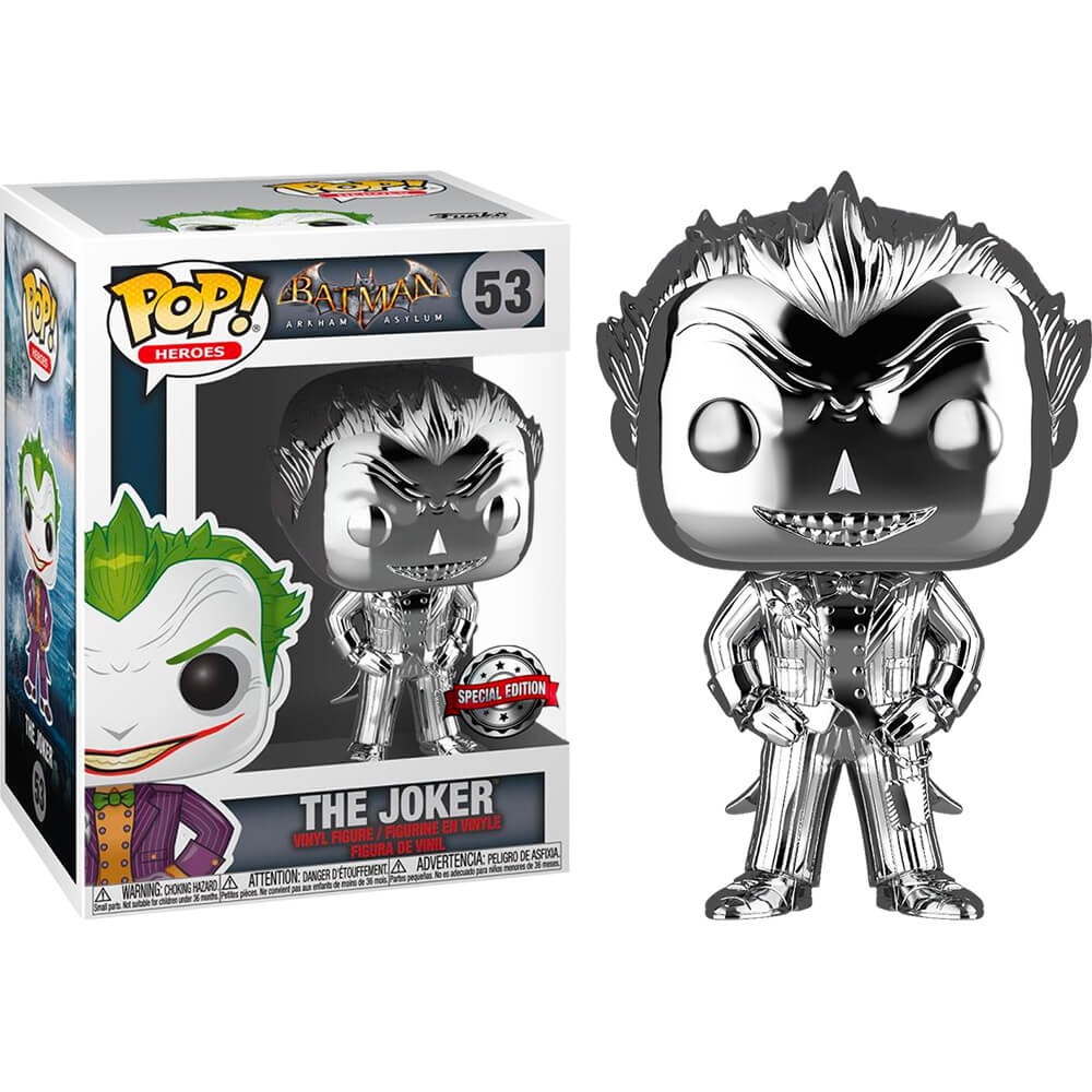 Batman Arkham Asylum ¡Joker Chrome US Excl Pop!