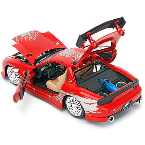 F&F 1993 Mazda RX-7 1:24 Scale Hollywood Ride