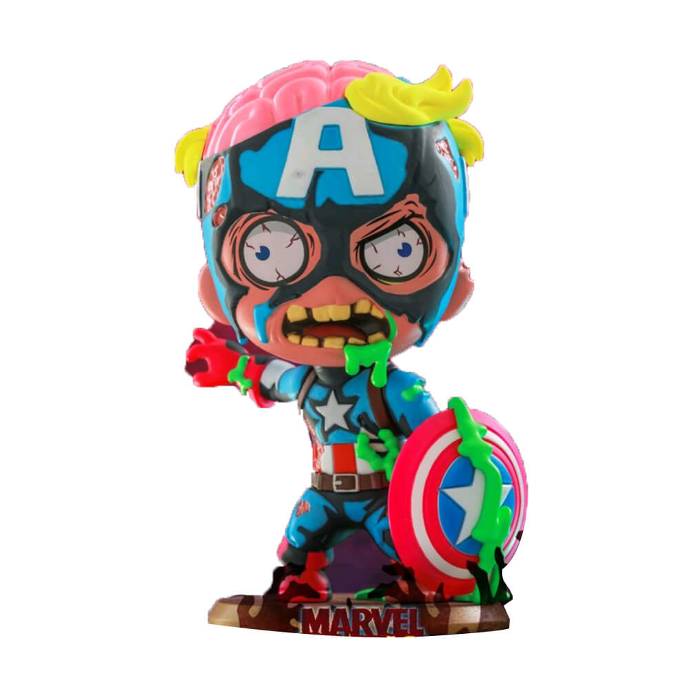 Marvel Zombies Captain America Fluorescent Cosbaby