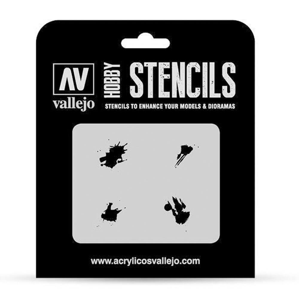 Vallejo stencils textureffekter