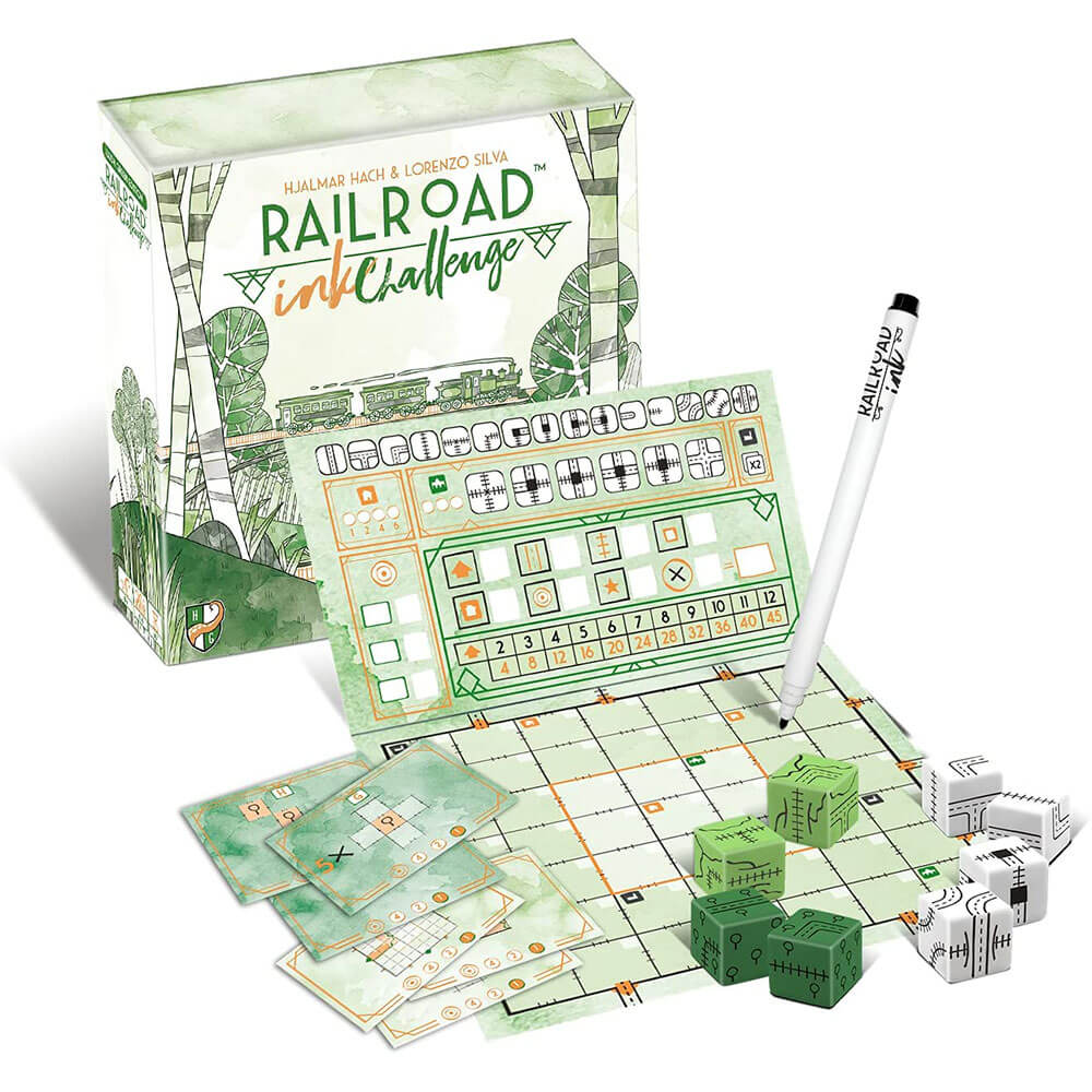 Jeu de conseil du Challenge Railroad Ink Challenge