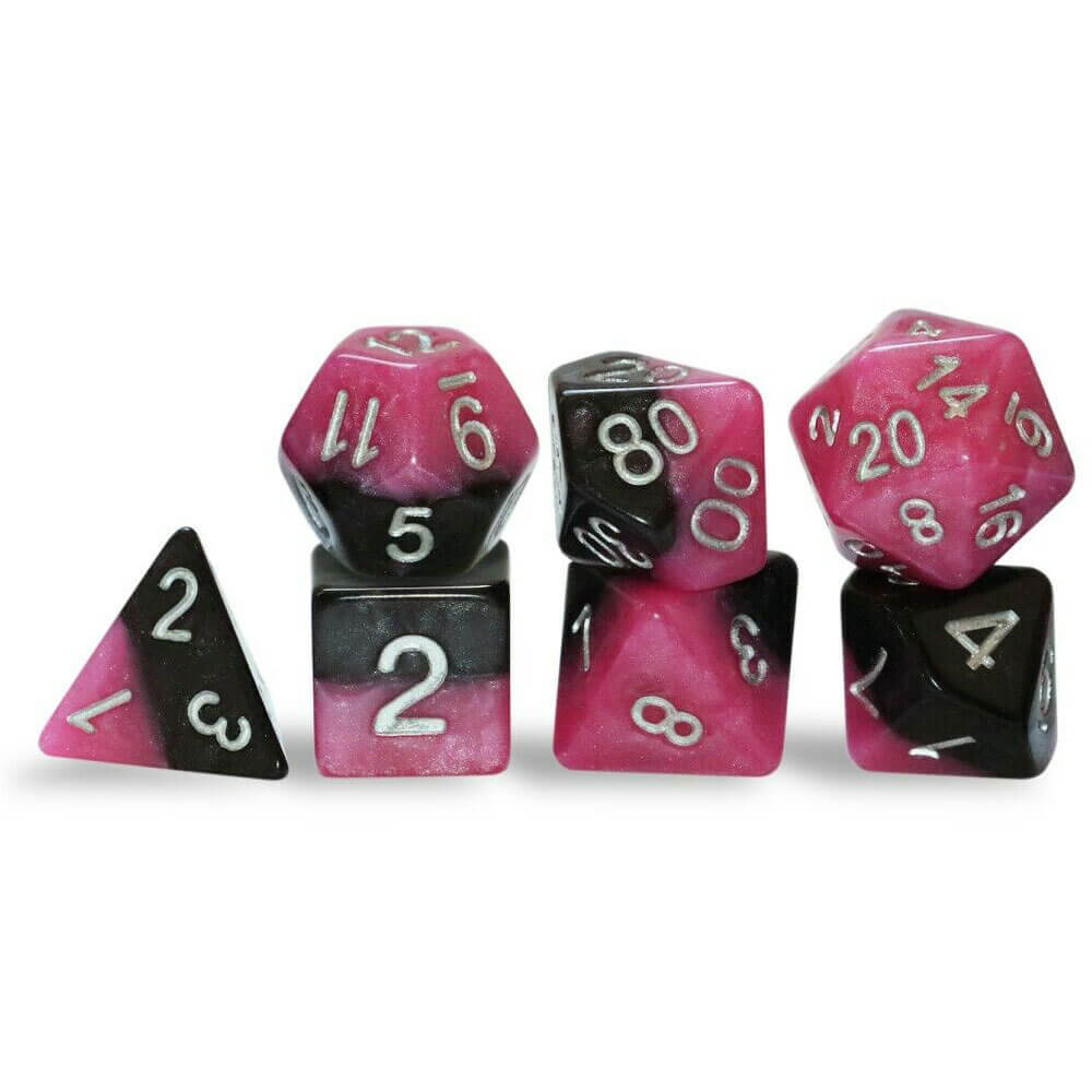 Halfsies polyhedral gaming 7 terninger per sett