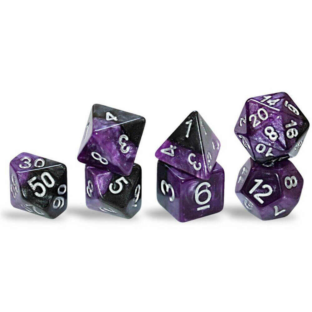 Halfsies polyhedral gaming 7 terninger per sett