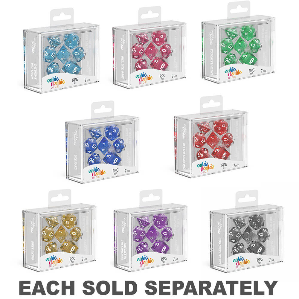 Oakie Doakie RPG Set Speckled Dice 7pcs