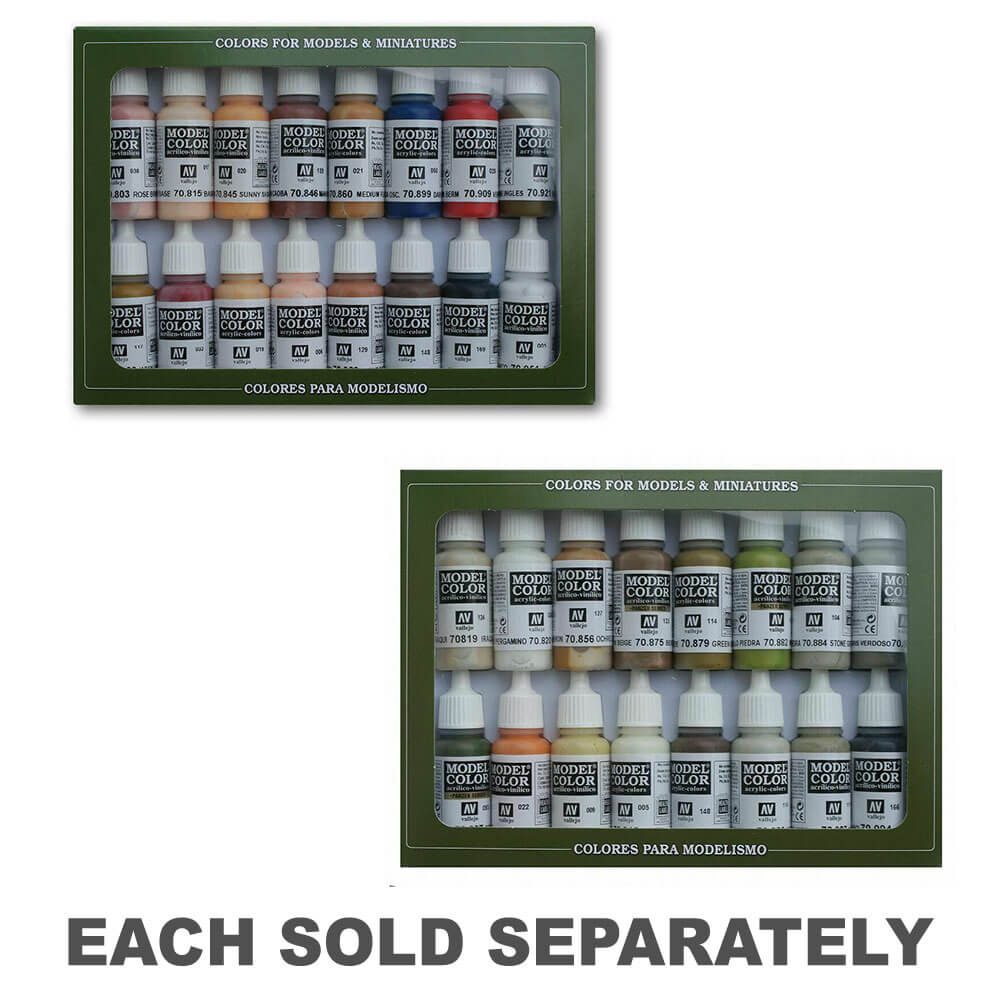 Model Colour Paint Set of 16 Colour