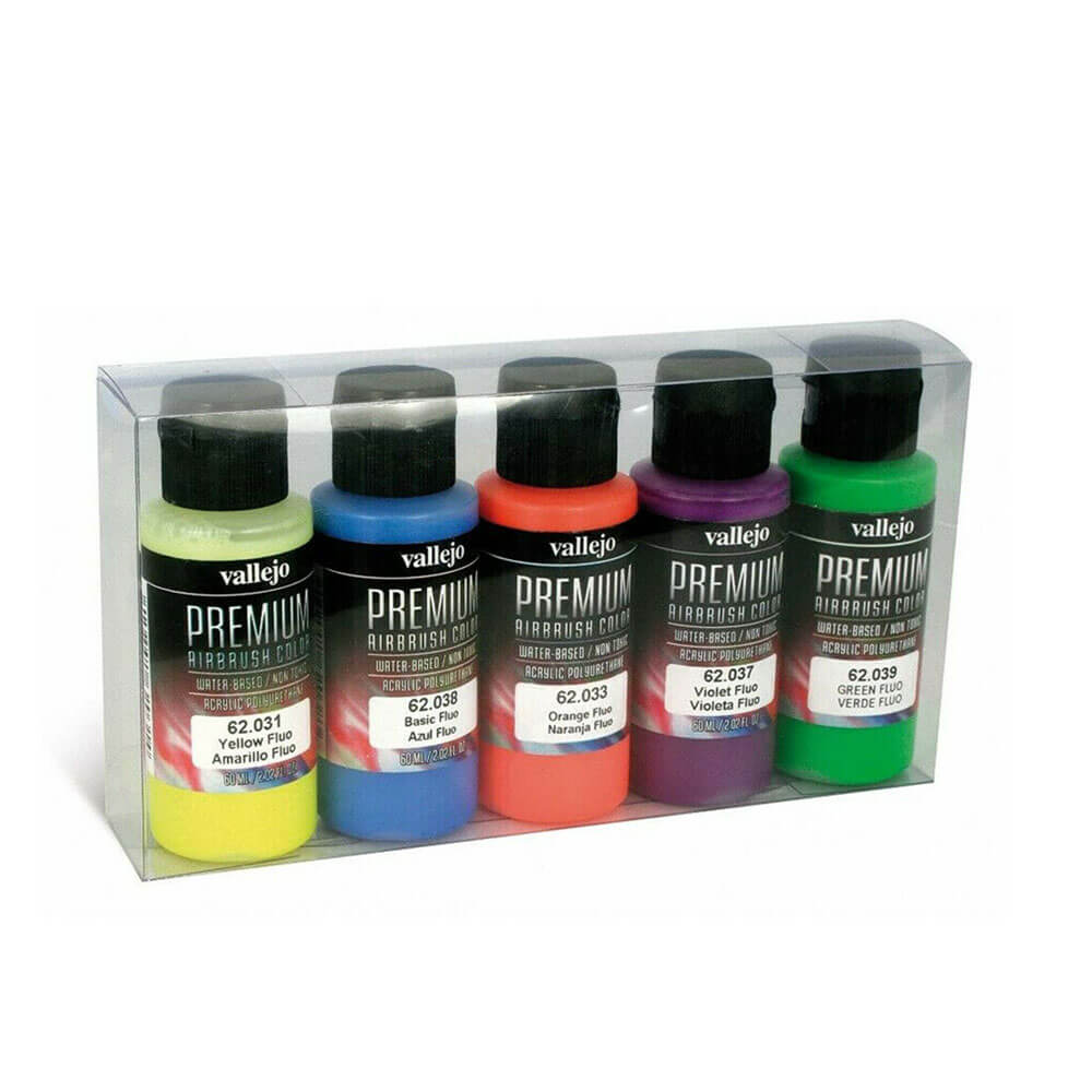 Conjunto de tinta colorida premium de Vallejo de 5