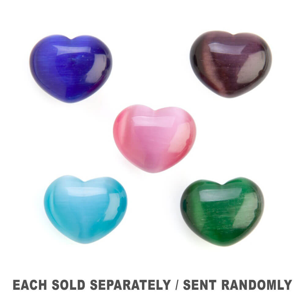 Gemstone Cats-Eye Hearts