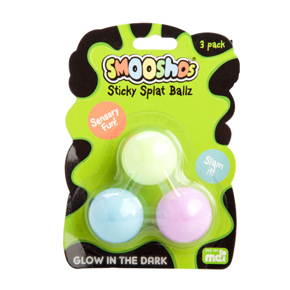 Smoosho's Sticky Splat Ballz (juego de 3)