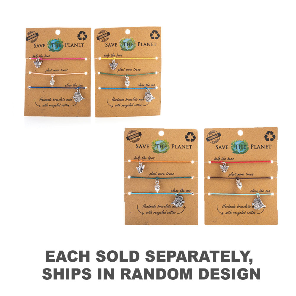 Save the Planet Charm Bracelet Set (1pc Random Style)