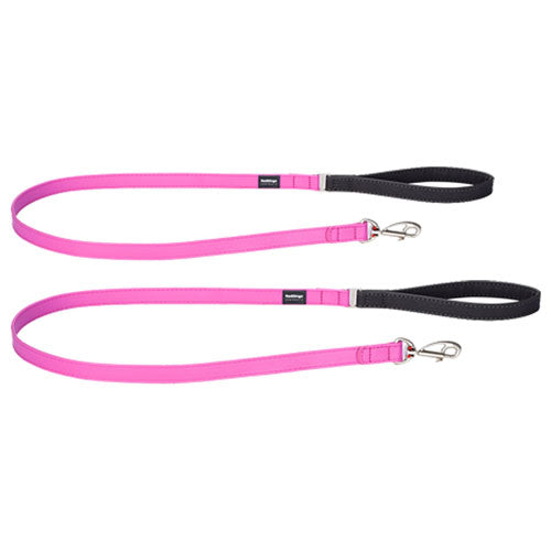 Elegant Vegan Leather Dog Lead (Hot Pink)